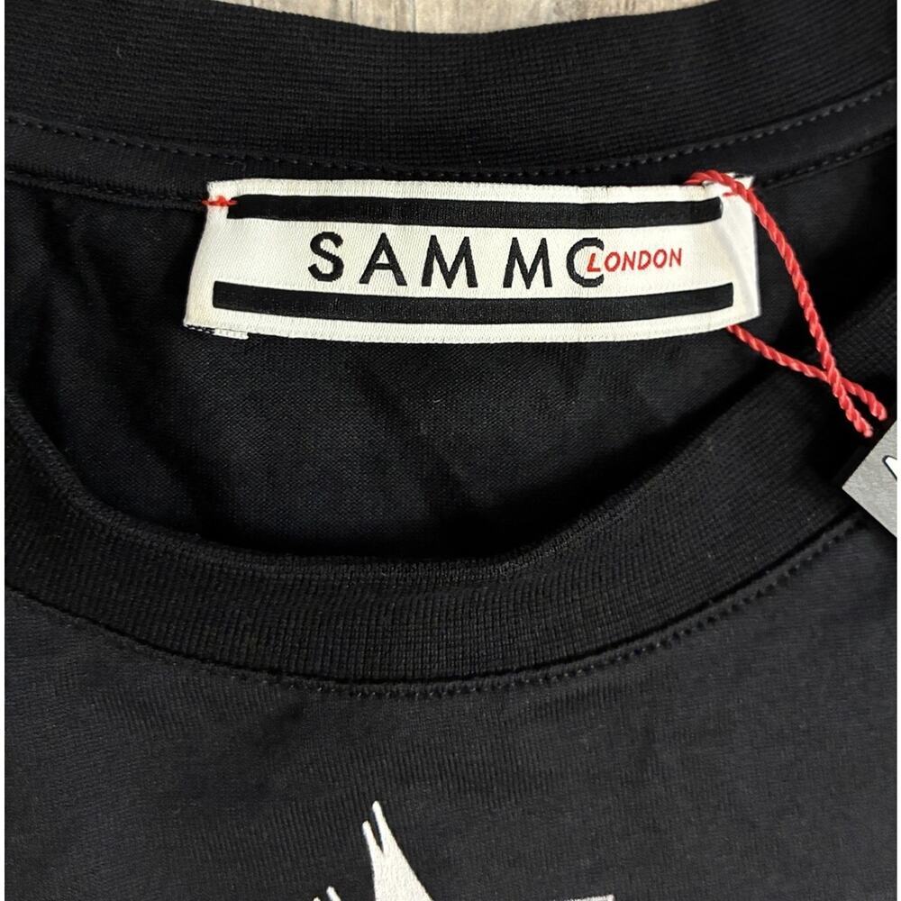 SAM MC London Graphic T-Shirt Black Men’s Size Medium NWT Luxury Streetwear - Picture 3 of 7